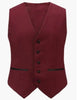 Burgundy Tuxedo - Maroon Burgundy Color - Shawl Collar Tuxedo Vested Suit - Burgundy Wedding Prom Suit 5   - from alligatorwarehouse.com