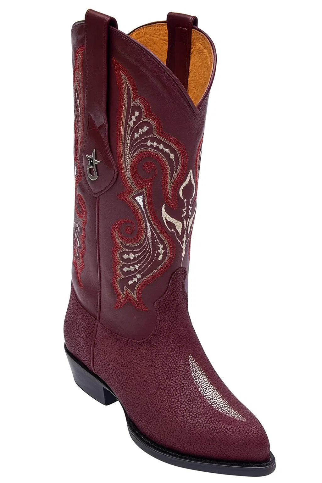 Burgundy_Stone_Leather_Boots