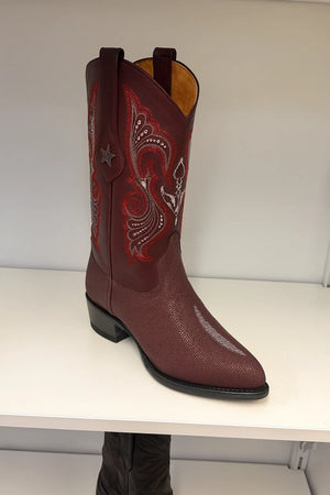 Burgundy_Stone_Leather_Boots