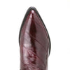 Los Altos Men's Burgundy Genuine Eel Skin J-Toe Boots 2   - from alligatorwarehouse.com