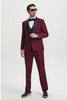 Mens Burgundy Prom Tuxedo - Maroon Wedding Dinner Designer Suit 7   - from alligatorwarehouse.com