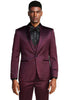 Mens Burgundy Prom Tuxedo - Maroon Wedding Dinner Slim Fit Suit 2   - from alligatorwarehouse.com
