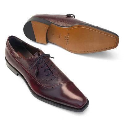Mezlan Postdam Burgundy Calfskin Leather Mens Oxford 4   - from alligatorwarehouse.com