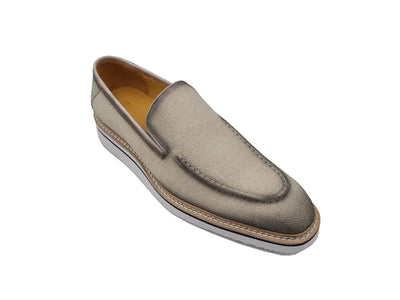 Burninshed Linen Loafer 13 KS550-10FBROWN75  - from alligatorwarehouse.com