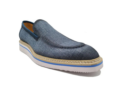 Burninshed Linen Loafer 16 KS550-10FBROWN75  - from alligatorwarehouse.com
