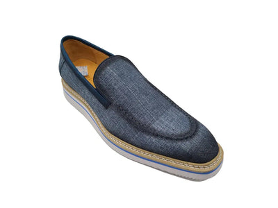 Burninshed Linen Loafer 17 KS550-10FBROWN75  - from alligatorwarehouse.com