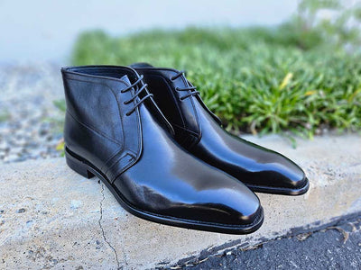 Burnished Calfskin Chukka Boot 3 KB509-11NAVY9  - from alligatorwarehouse.com