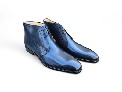 Carrucci Burnished Calfskin Chukka Boot