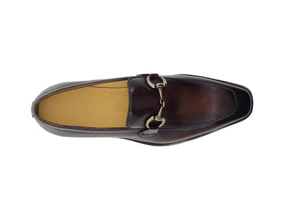 Burnished Calfskin Horsebit Loafer 5 KS509-28CHESTNUT85  - from alligatorwarehouse.com