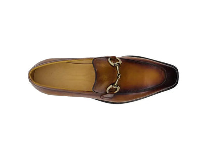 Burnished Calfskin Horsebit Loafer 16 KS509-28CHESTNUT85  - from alligatorwarehouse.com