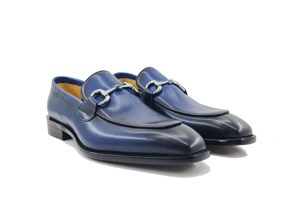 Burnished Calfskin Horsebit Loafer