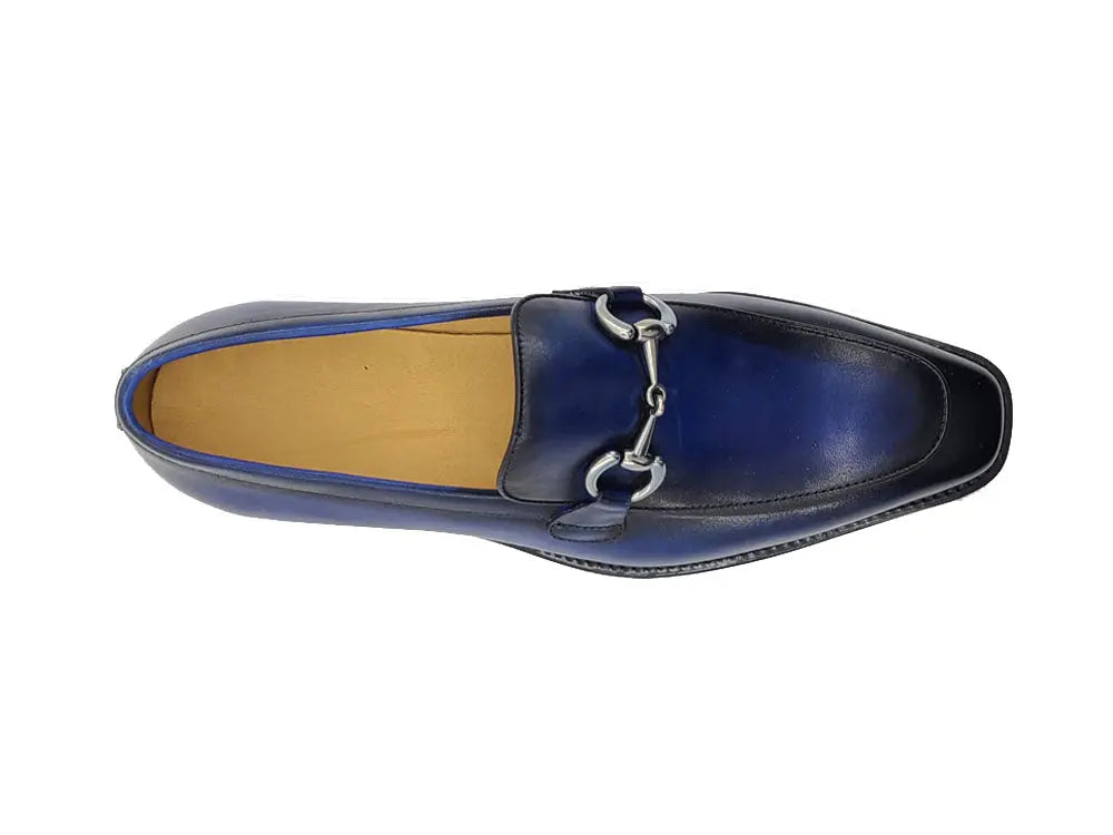 Burnished Calfskin Horsebit Loafer