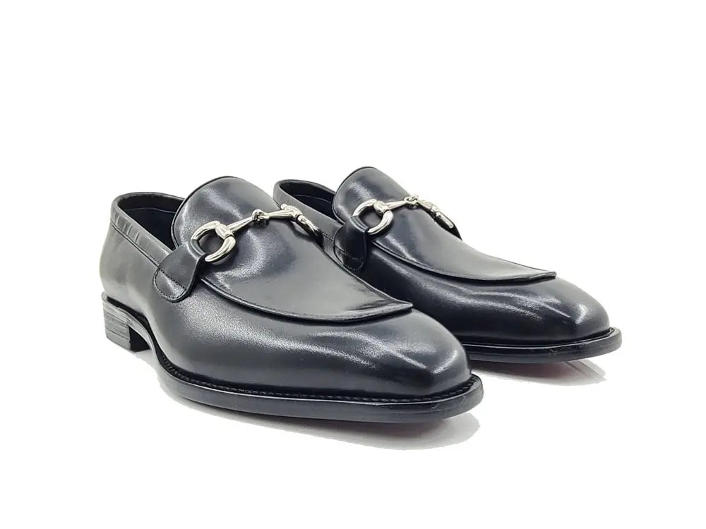 Burnished Calfskin Horsebit Loafer