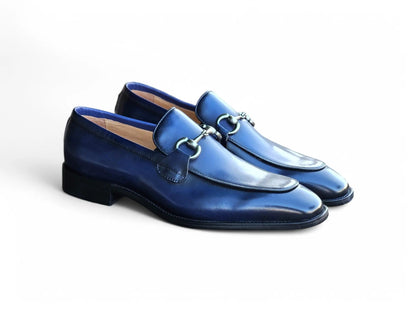 Burnished Calfskin Horsebit Loafer