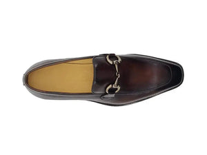 Carrucci Burnished Calfskin Horsebit Loafer - Luxury Italian Style