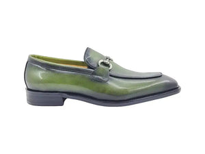 Carrucci Burnished Calfskin Horsebit Loafer - Luxury Italian Style