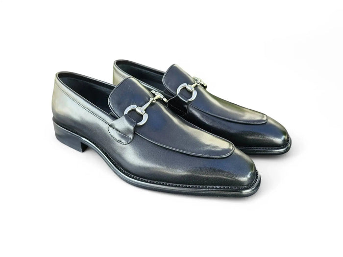 Carrucci Burnished Calfskin Horsebit Loafer - Luxury Italian Style