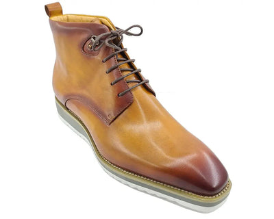Burnished Calfskin Lace-Up Boot 3 KB515-16COGNAC75  - from alligatorwarehouse.com