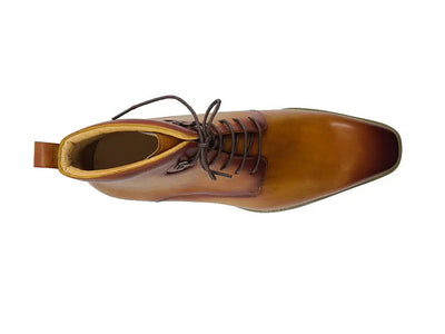 Burnished Calfskin Lace-Up Boot 4 KB515-16COGNAC75  - from alligatorwarehouse.com