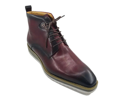 Burnished Calfskin Lace-Up Boot 8 KB515-16COGNAC75  - from alligatorwarehouse.com