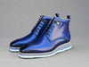 Burnished Calfskin Lace-Up Boot 12 KB515-16COGNAC7  - from alligatorwarehouse.com
