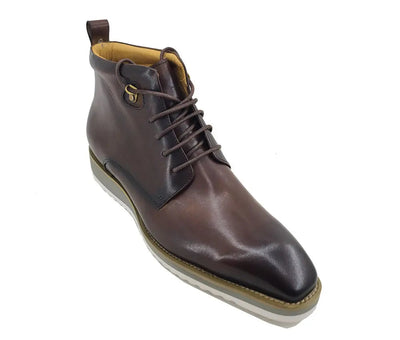 Burnished Calfskin Lace-Up Boot 20 KB515-16COGNAC75  - from alligatorwarehouse.com
