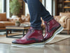 Burnished Calfskin Lace-Up Boot 6 KB515-16COGNAC7  - from alligatorwarehouse.com