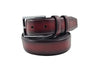 Burnished Calfskin Leather Belt 4 KC198-14CHESTNUT14  - from alligatorwarehouse.com
