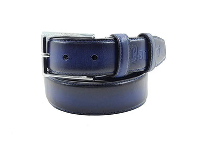 Burnished Calfskin Leather Belt 5 KC198-14CHESTNUT14  - from alligatorwarehouse.com
