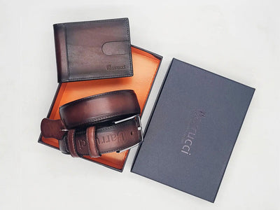 Burnished Calfskin Leather Belt 1 KC198-14CHESTNUT14  - from alligatorwarehouse.com