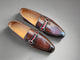 Burnished Calfskin Slip-On Loafer