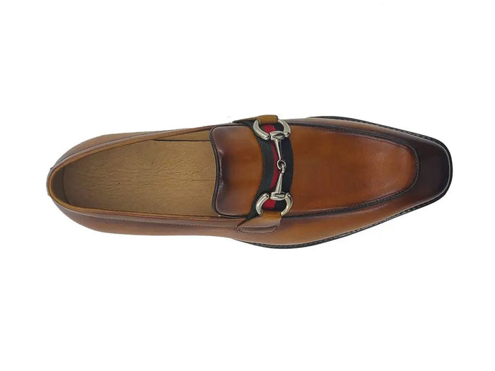 Carrucci Burnished Calfskin Slip-On Loafer