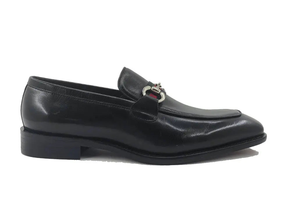 Burnished Calfskin Slip-On Loafer Carrucci