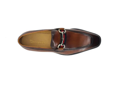 Burnished Calfskin Slip-On Loafer 12 KS509-28RCHESTNUT75  - from alligatorwarehouse.com
