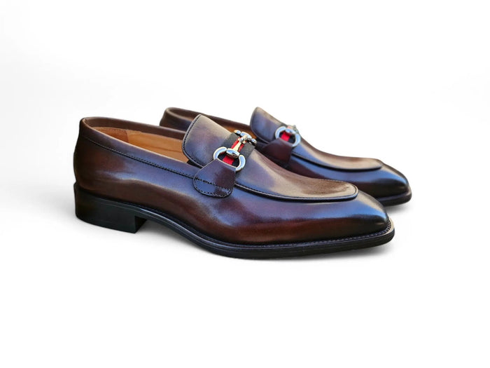 Carrucci Burnished Calfskin Slip-On Loafer