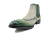 Burnished Calfskin Wingtip Boot 6 KB503-19TURQOUISE8  - from alligatorwarehouse.com