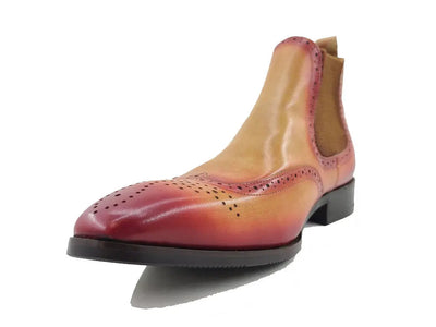 Burnished Calfskin Wingtip Boot 8 KB503-19TURQOUISE8  - from alligatorwarehouse.com