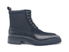 Burnished Calfskin & Suede Slip-On Boot 2 KB516-17COGNAC7  - from alligatorwarehouse.com