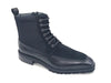 Burnished Calfskin & Suede Slip-On Boot 4 KB516-17COGNAC7  - from alligatorwarehouse.com