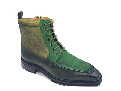 Burnished Calfskin & Suede Slip-On Boot 16 KB516-17COGNAC75  - from alligatorwarehouse.com