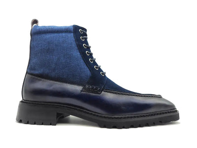 Burnished Calfskin & Suede Slip-On Boot 20 KB516-17COGNAC75  - from alligatorwarehouse.com