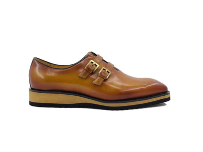 Burnished Double Monk Whole Cut Shoe 7 KS515-30WHITE8  - from alligatorwarehouse.com