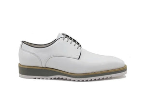 Carrucci Burnished Leather Derby Lace-Up Shoe