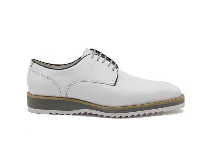 Carrucci Burnished Leather Derby Lace-Up Shoe