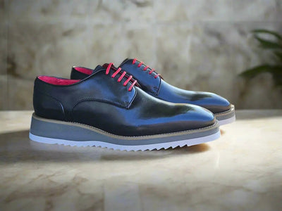 Burnished Lace-up Leather Derby 16 KS515-26OLIVE75  - from alligatorwarehouse.com