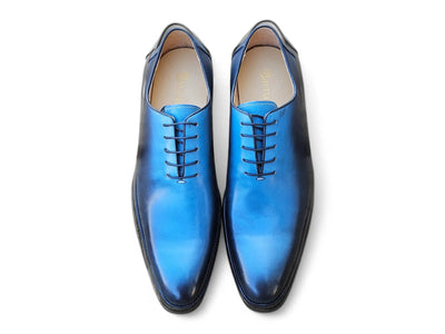 Carrucci Burnished Two-Tone Leather Wholecut Oxford