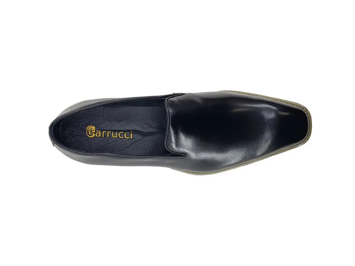Carrucci Burnished Leather Wholecut Loafer - Lightweight Sole
