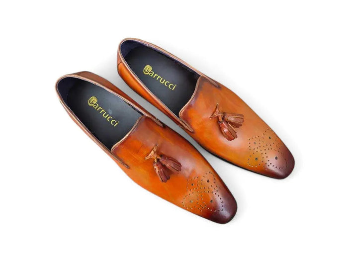 Carrucci Burnished Wholecut Tassel Loafer