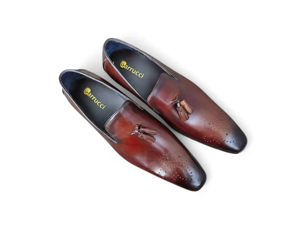 Carrucci Burnished Wholecut Tassel Loafer