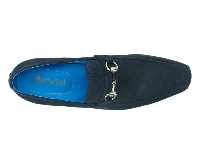 Carrucci Buckle Loafer - Luxury Soft Suede Slip-On Shoe